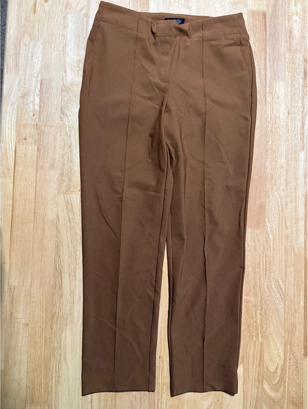 Rachel Zoe Women’s Size 6 Brown Pull-On Straight Leg Ponte Pants
